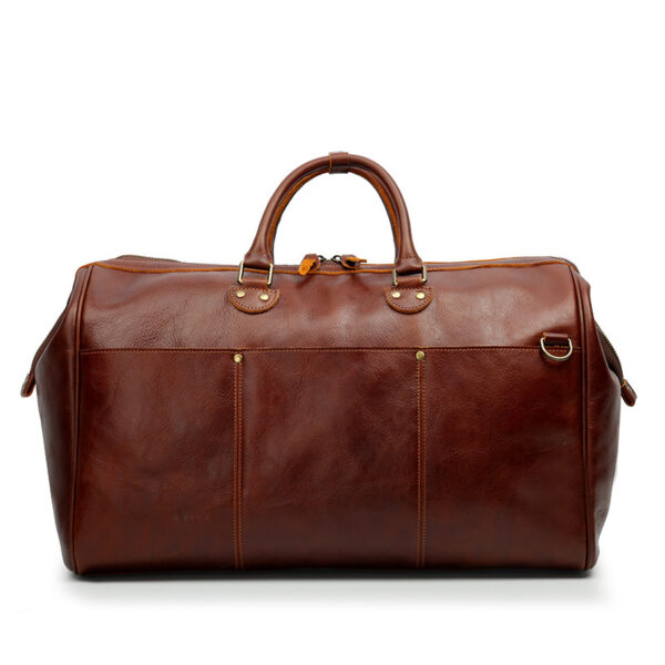 Genuine Leather Top Layer Cowhide Large Capacity Travel Bag - Image 3