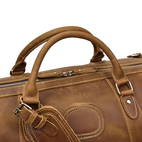 Horse leather large capacity luggage bag - Image 5