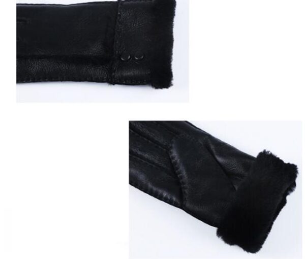 Windproof sheepskin gloves - Image 2