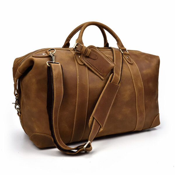 Horse leather large capacity luggage bag - Image 3