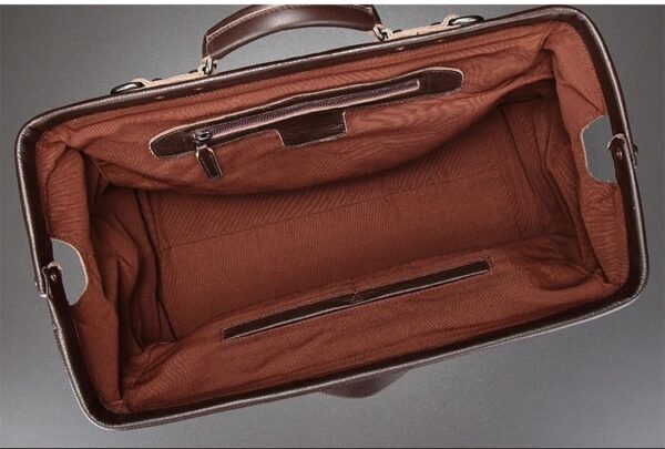 Genuine Leather Business Luggage And Travel Bag - Image 3