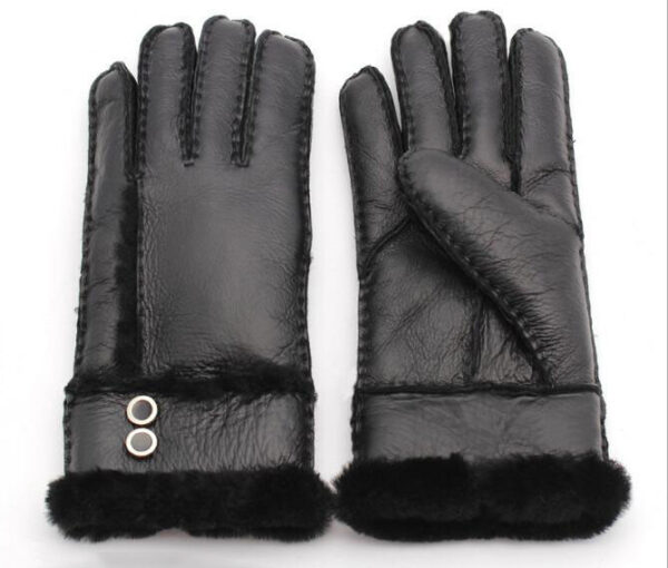 Windproof sheepskin gloves - Image 3