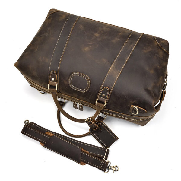 Horse leather large capacity luggage bag - Image 2