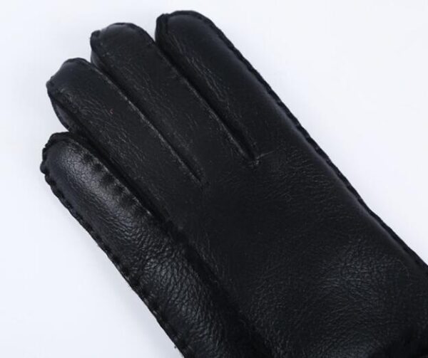 Windproof sheepskin gloves - Image 4