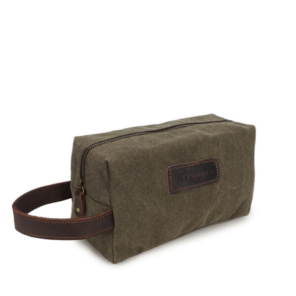 Washed canvas wash bag - Image 3