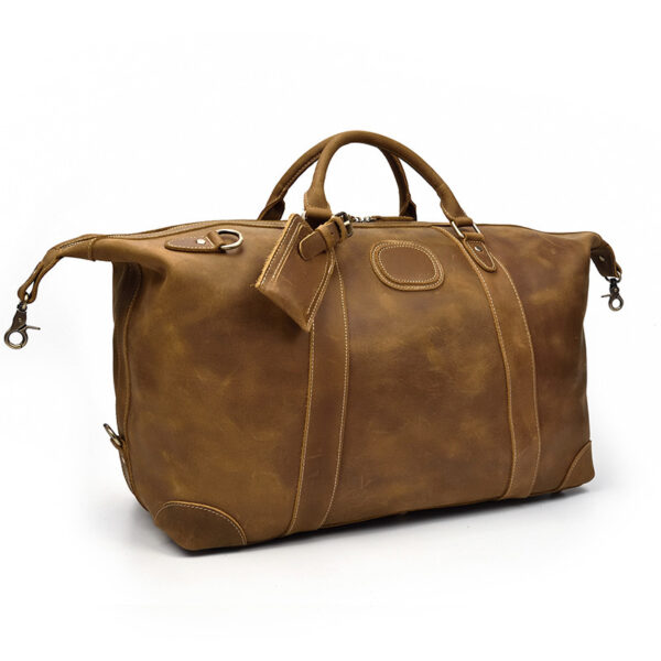 Horse leather large capacity luggage bag - Image 9