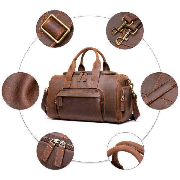 New Leather Handmade Luggage Bag Large - Image 4