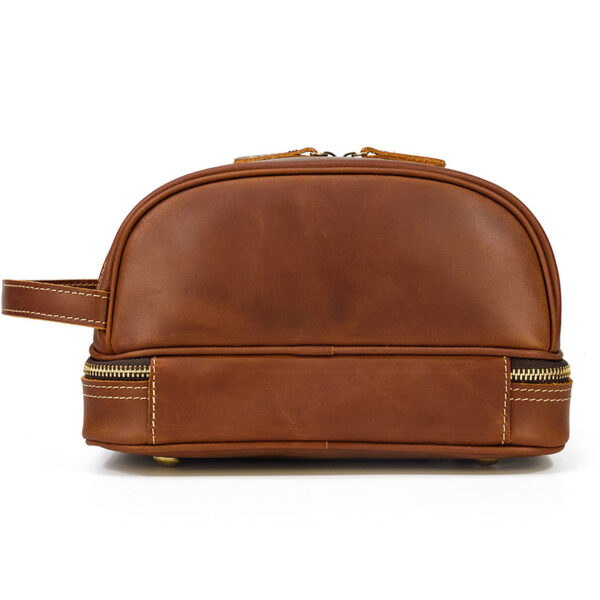 Vintage Leather Men's Toiletry Bag - Image 5