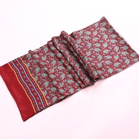 Double silk crepe satin scarf - Image 2