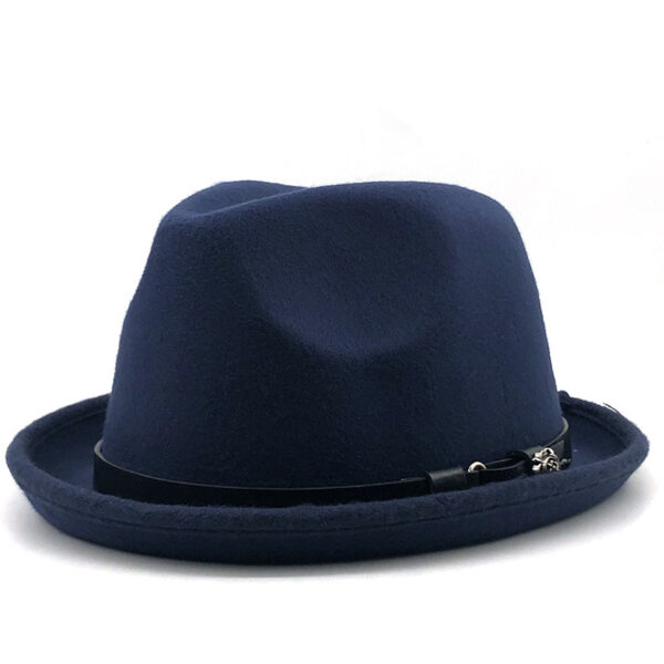 Belt Buckle Woolen Top Hat - Image 4