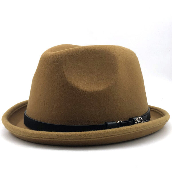 Belt Buckle Woolen Top Hat - Image 6