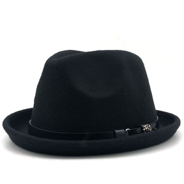 Belt Buckle Woolen Top Hat - Image 2