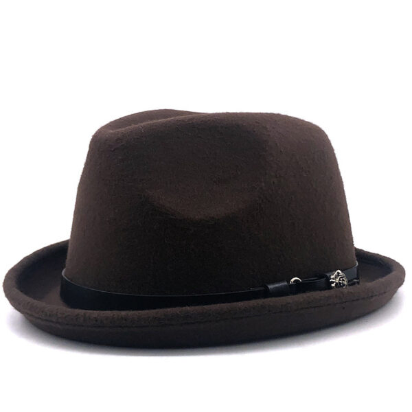 Belt Buckle Woolen Top Hat - Image 5