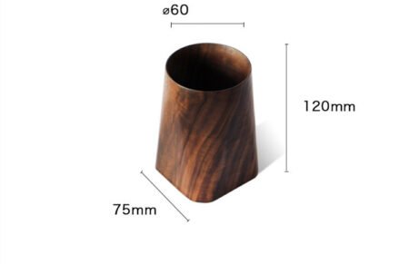 Black Walnut Whole Wood Stationery Pen Holder - Image 5