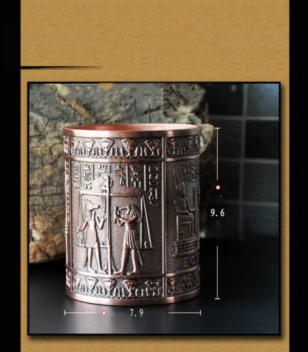 Ancient Egyptian Metal Creative Pen Holder