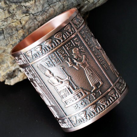 Ancient Egyptian Metal Creative Pen Holder - Image 3