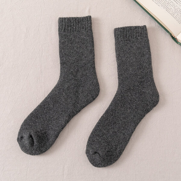 Winter Warm Wool Socks Men Thickened Fleece Lined - Image 6