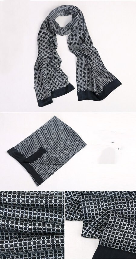 Men's silk scarf - Image 7