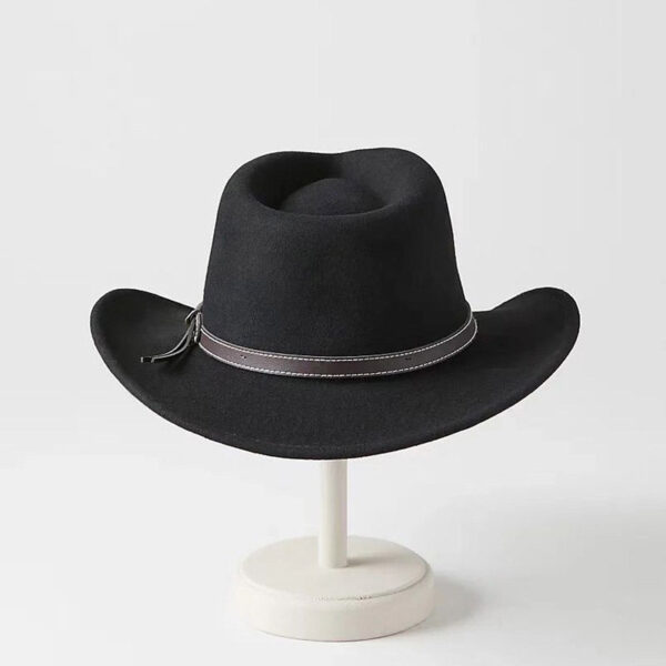 Woolen Jazz Denim Hat - Image 3