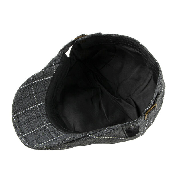 British Retro Duck Tongue Hat Men's Plaid - Image 3