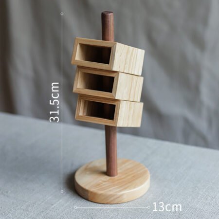 Solid Wood Inclined Pen Holder - Image 3