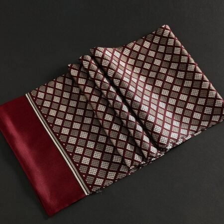 Double silk crepe satin scarf - Image 6