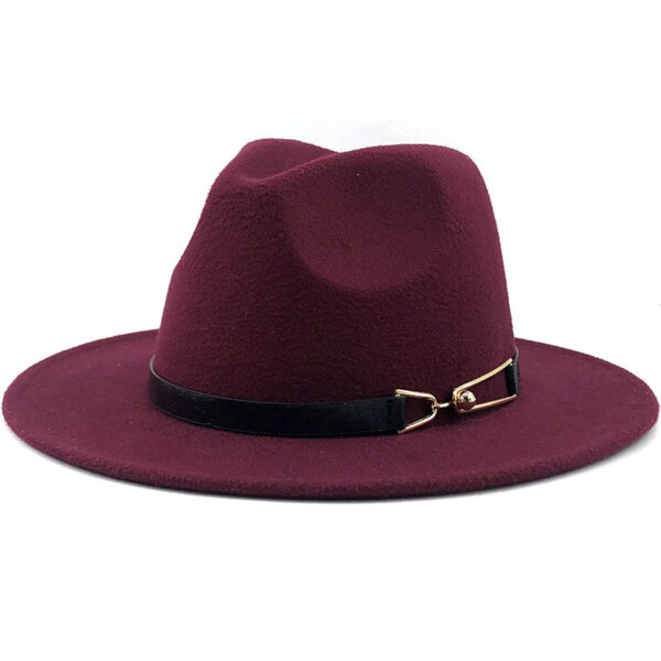 Popular Fedora British Vintage Top Fashion Woollen Hat - Image 3