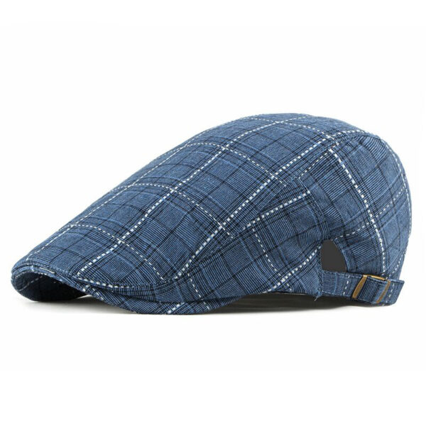 British Retro Duck Tongue Hat Men's Plaid - Image 5