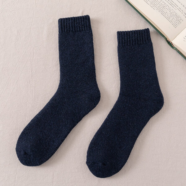 Winter Warm Wool Socks Men Thickened Fleece Lined - Image 3