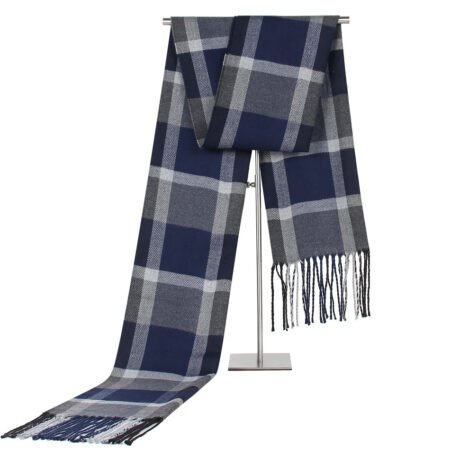 Men's Fashion Casual Plaid Artificial Cashmere Scarf - Image 2