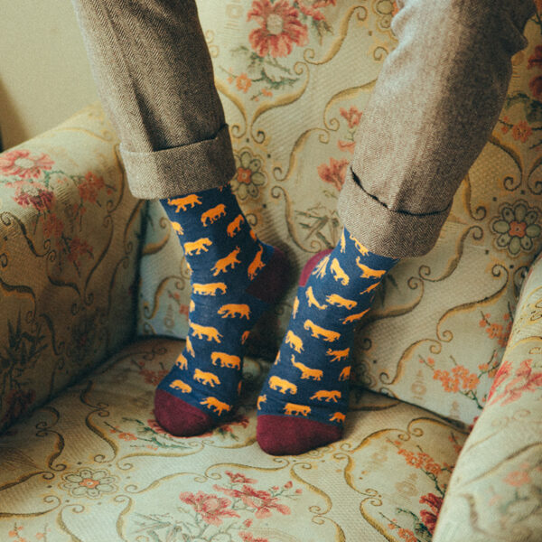 Men's Retro British Gentleman Mid-calf Length And Knee High Socks - Image 7