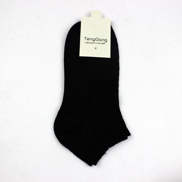 Bamboo Fiber Casual Men's Low Cut Short Four Seasons Socks - Image 5